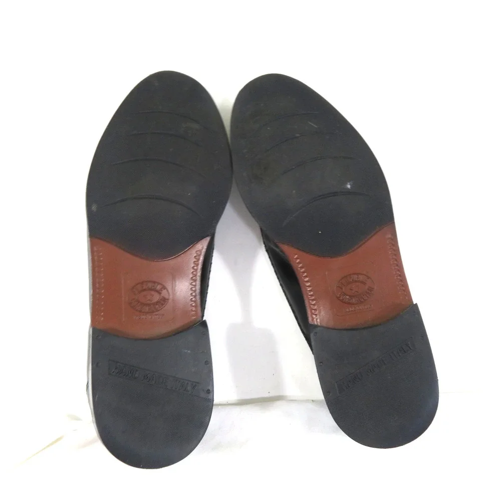 Stanley Blacker Made in Italy Black Loafers Sz 9.5 M